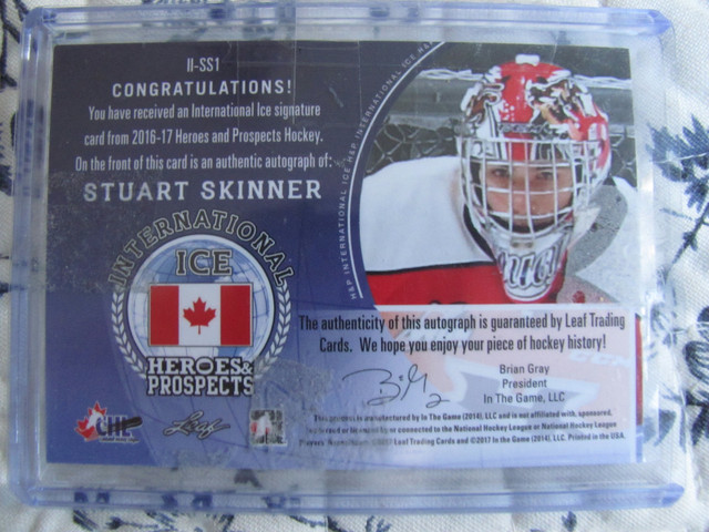 NHL  Stuart Skinner Team Canada Auto in Arts & Collectibles in Edmonton - Image 2