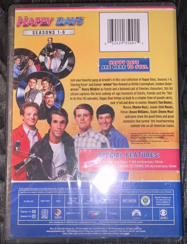 Happy Days: Seasons 1-6 DVD BOX SET BRAND NEW AND SEALED!! in CDs, DVDs & Blu-ray in Markham / York Region - Image 2