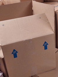 Corrugated boxes for storage and moving