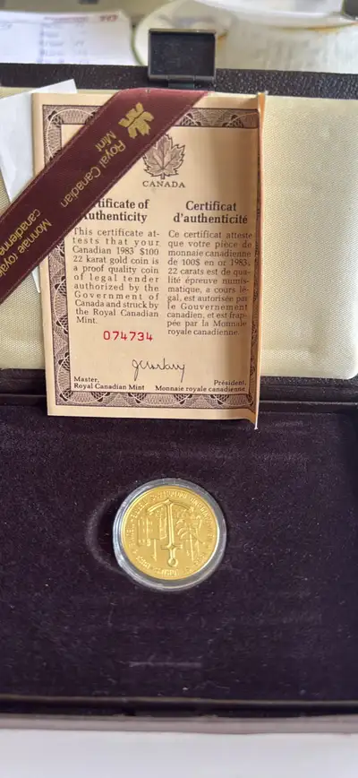 solid gold  coins 1/10 24kt and 22kt 1/2 ounce, View more