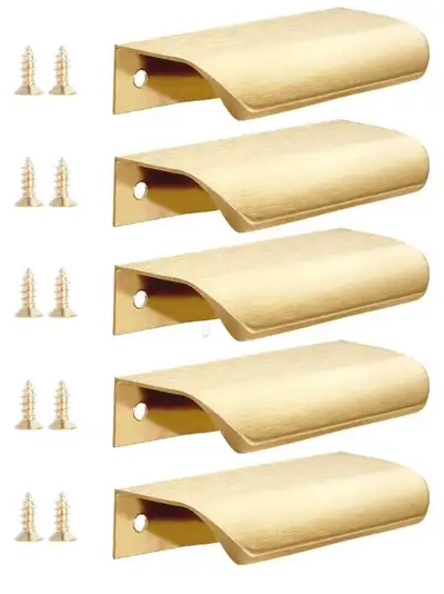 NEUF; 40 poignées de tiroirs couleurs doré , View more