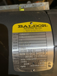 Baldor 5 hp electric motor 3ph