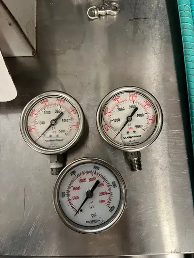 0-5000 PSI GLYCERINE FILLED PRESSURE GUAGES, View more