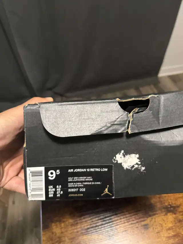 Air Jordan 12 “Wolf Grey” – Brand New – Size 9.5 Men in Men's Shoes in Laval / North Shore - Image 6