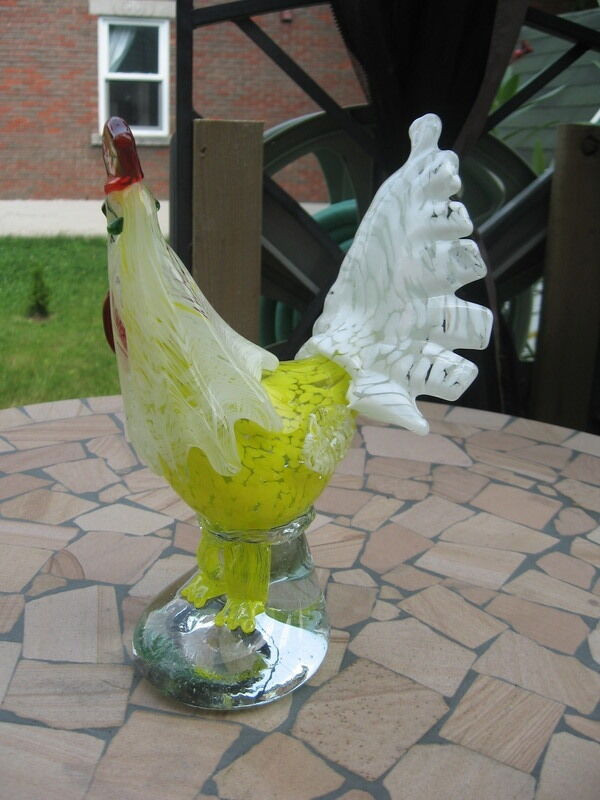 Rooster Murano Glass Blown #H55 Italy in Home Décor & Accents in Kawartha Lakes - Image 3