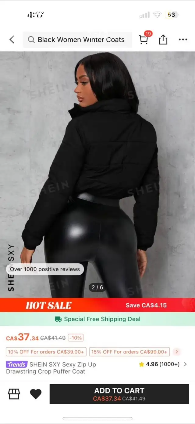 women’s small crop puffer jacket in Women's - Tops & Outerwear in City of Halifax - Image 3