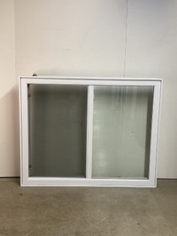10160CP Fenêtre Coulissante PVC Blanc 2 sect 1 ouvr 58 1/2 x 47