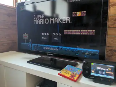 Wii U, Pro Controller, and Super Mario Maker, View more