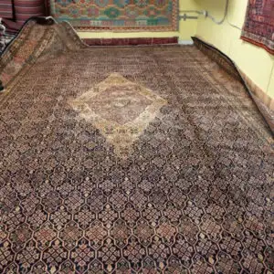 VERY RARE 18.4FT x 11.8FT EXTRA LARGE HAMADAN PERSIAN WOOL RUG, View more