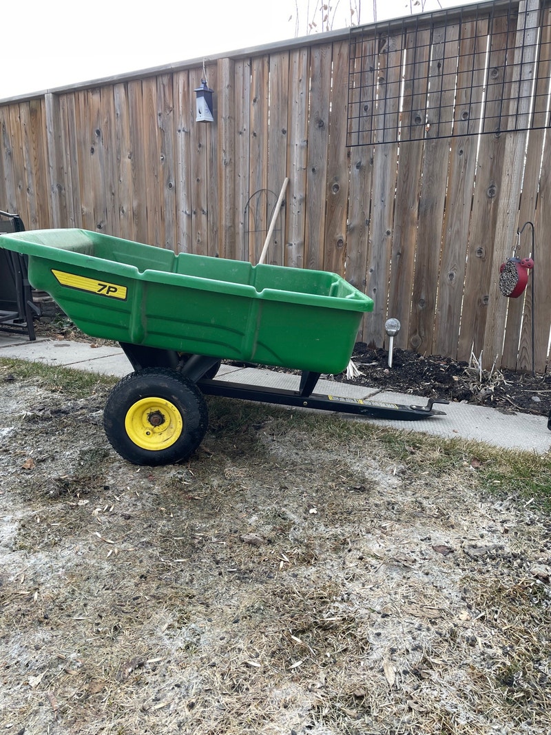 John Deere tilt trailer Outdoor Tools & Storage La Ronge Kijiji