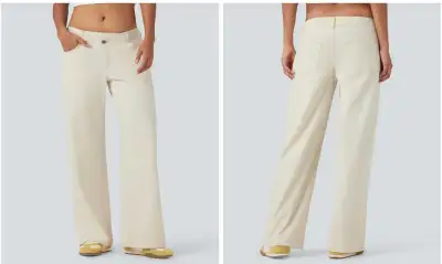 Halara Flex Denim Baggy Sytle Light Khaki xs, View more