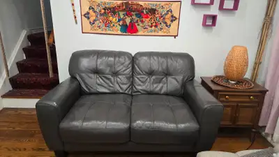 Leather Loveseat Sofa, View more