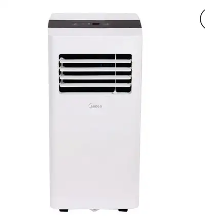Stay cool and comfortable with this used Midea 10,000 BTU ASHRAE (7,000 BTU SACC) portable air condi...