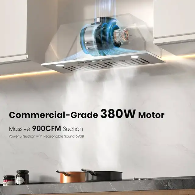 383W/30 inch Range Hood Insert. in Stoves, Ovens & Ranges in Markham / York Region - Image 3