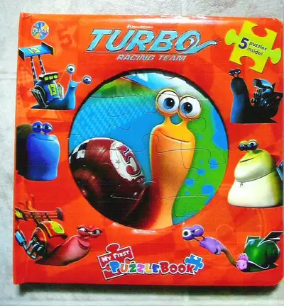 Turbo Puzzle Book, 12 Turbo characters, Kids Cash Register, Kinetic Sand Float, 2 Bowling Sets, Toop...