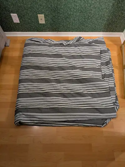 Queen Duvet with Striped Cover, View more