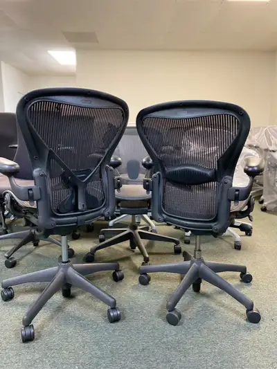 Herman Miller classic Aeron chairs (A,B,C sizes) - $550 to $750, View more