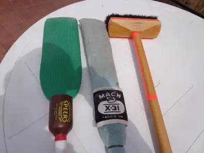 3 vintage curling brooms all for $7