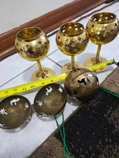 BRASS CANDLE HOLDER. BRASS TEALIGHT HOLDER., View more