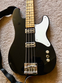 2013 Fender Cabronita bass MIM Black Alder body + TV Jones picku
