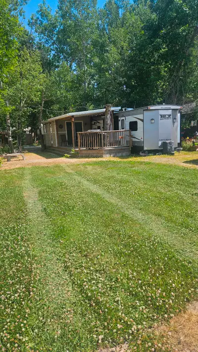 Located at Chesley's Campground in Petersfield Manitoba. Large lot size located in the field section...