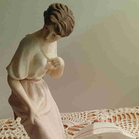 "Pearl" porcelain lady 10" figurine