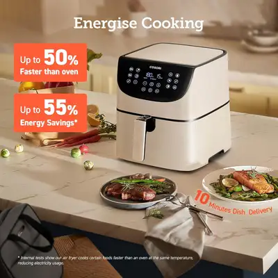 COSORI Pro Gen 2 Air Fryer 5.8QT, 13 One Touch Functions, White, View more