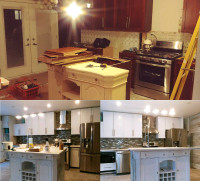 Kitchen Cabinets Restoration & Painting 