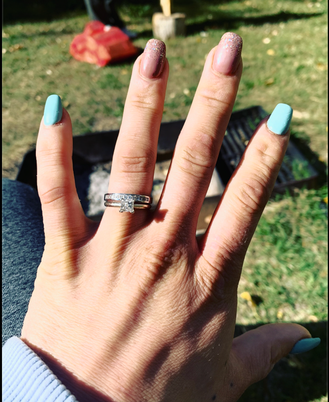 1.8 Carat Princess Cut Diamond Ring on 18 kt WG band | Jewellery ...