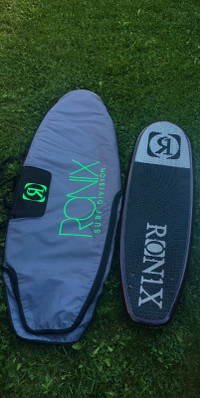 Ronix Stage 5’4” Wakesurf board and Ronix Wakesurf board bag