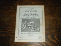 Massey Harris Mustang Tractor Parts List Manual