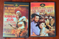 Classic DVDs KINGS OF THE SUN (1963) + KING SOLOMON’s MINES 1937