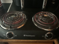 Toastmaster brûleur à deux ronds; réchaud électrique à deux rond