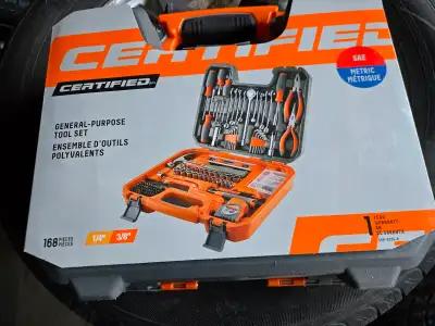 General Purpose Tool Set- brand new sealed. 168 pieces. $50