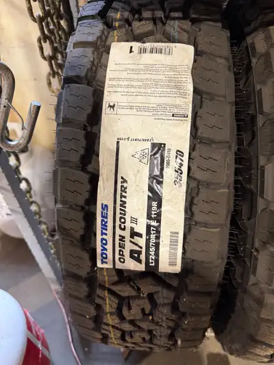 4 BRAND NEW TOYO TIRES AND BRAND NEW RIMS DODGE 1TON 10 Ply. Bill 705-435-0278