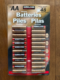 Alkaline Batteries Piles AA Kirkland MAR 2031