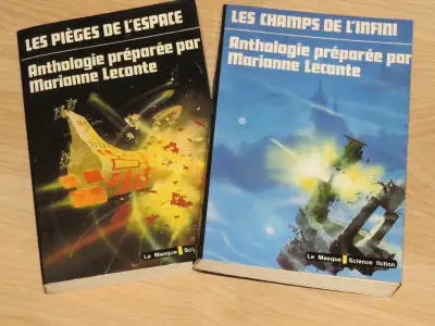 ROMANS FICTION AU CHOIX 10 $ CHACUN VINTAGE MARIANNE LECONTE- DUO-ANTHOLOGIE PIÈGES DE L'ESPACE-CHAM...