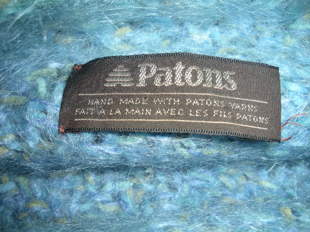 Hand Knit Blue Sweater by Paton Wools in Women's - Tops & Outerwear in Ottawa - Image 4