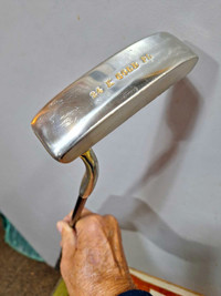 Golf putter gold plated VGC