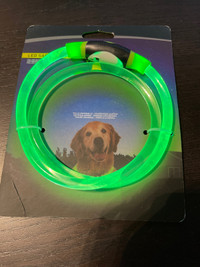 Brand New Large Size Green LED Dog Safety Necklace
