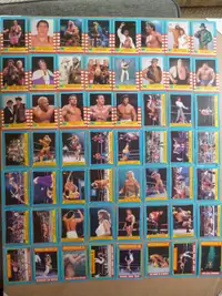 WWF 1987 OPC Wrestling Card set of 75 - Bret Hogan Bundy ++