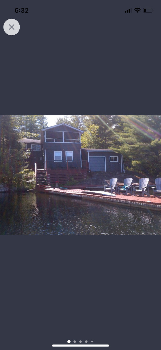 Muskoka Cottage Rental Aug 2430t $3900 for week in Ontario