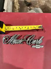 Monte Carlo trunk script emblem 70-77 # #9875087