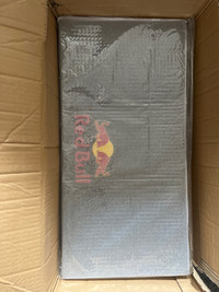 Red Bull Big Black Rubber Bar Mat 12 inch x 23 inch