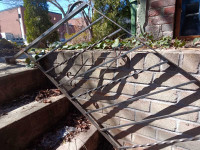 Metal railings for a staircase ($55 for 1, $100 for both)