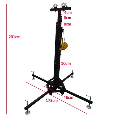 Heavy Duty Crank Stand with Outriggers Stage equipment 024373, View more