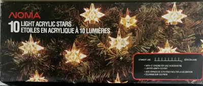 BOX OF "NOMA" STAR CHRISTMAS TREE LIGHTS, View more