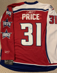 Rare...Carey Price signed All Star Jersey