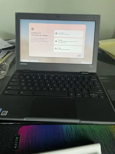 Small Chromebook Laptop and New 65W Charger, View more