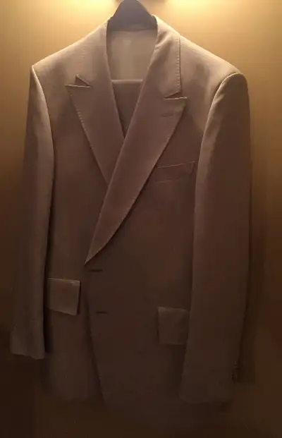 Suit Mens Three piece Beige 48R OBO, View more